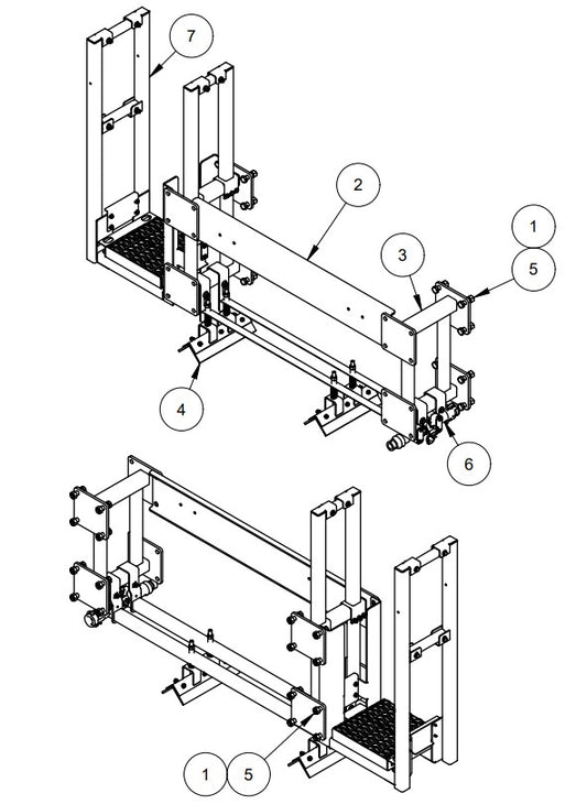 TRTP265 1’ Frame Section Assembly Parts by Allen Engineering