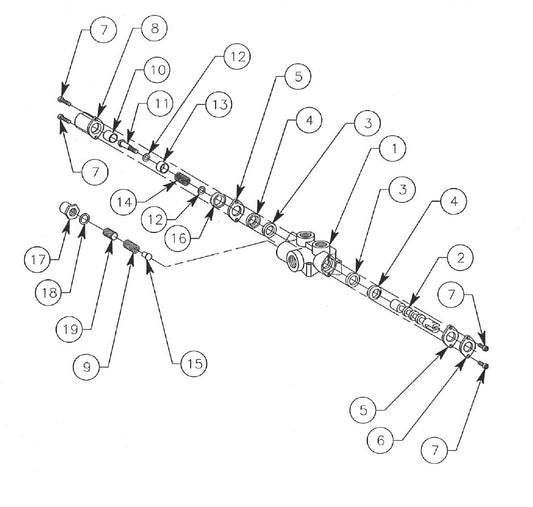 660-DIG Hydraulic Valve Assembly 660H And 660V DIG-R-MOBILE Parts By General Equipment