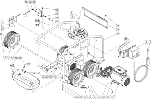 DH-1002-SE0E1M, DH-1502-SE0E1M, DH-2003-SE0E2M Frame Assembly Parts by Mi-T-M