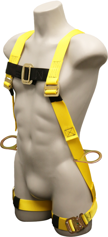 670B Full Body Harness, bayonet buckle legs by FrenchCreek Production Yellow