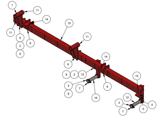 BDF6048B Skew Bar Sub-Assembly Parts by Allen Engineering