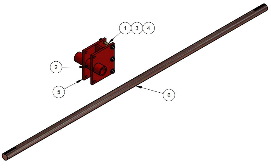 BDF6048B  Crown Skew Brace Assembly, 7’ Parts by Allen Engineering