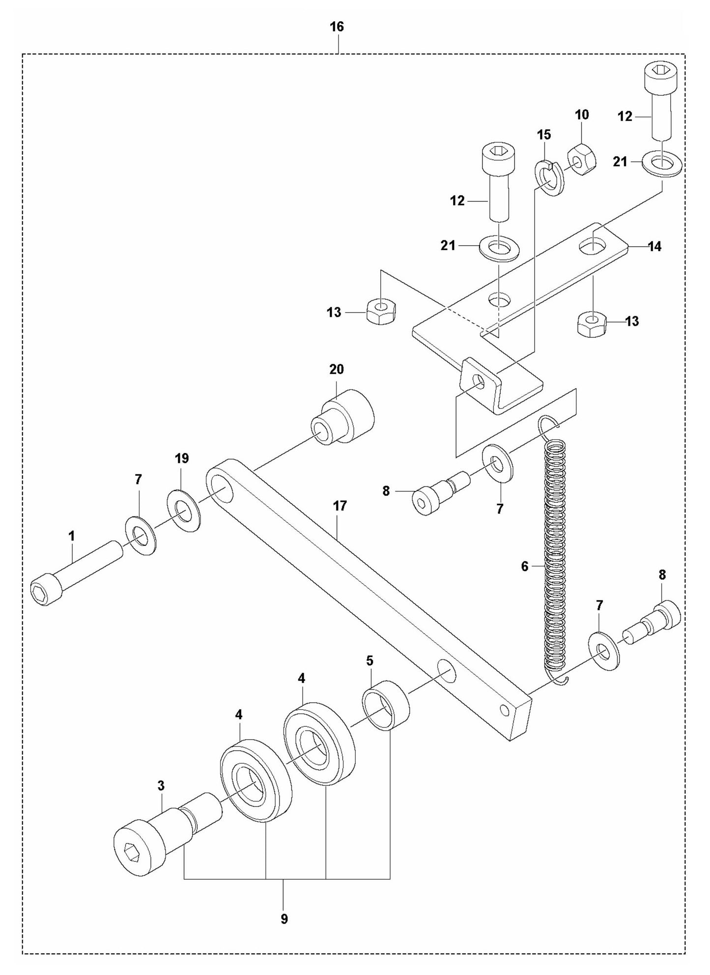 Soff Cut 150 E Belt Assembly Parts by Husqvarna