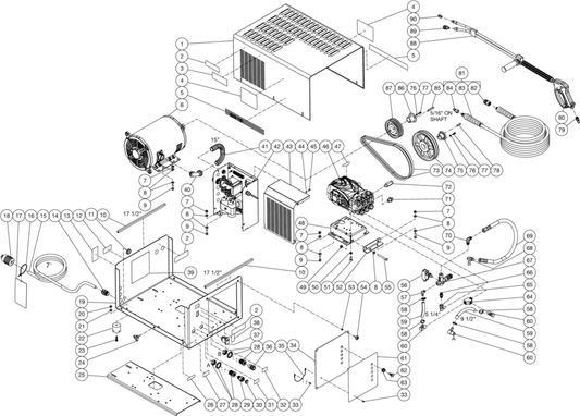 CW-3005-SME3 (sn:0-99999999) Frame Assembly Parts By Mi-T-M