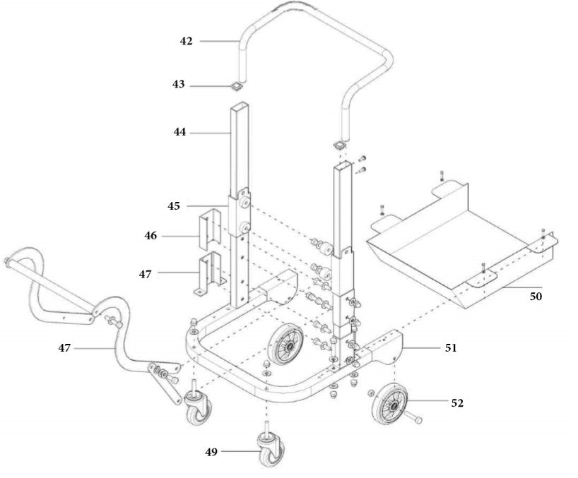 6 Frame Parts For CV258B CORE VAC Core Cut By Diamond Products