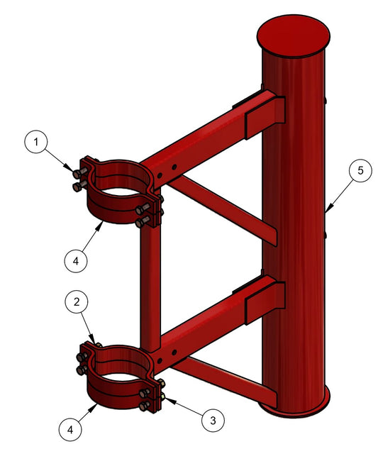 BDF6048B 6” Jack Swing Out (for Pivot Brkt Only)Assembly Parts by Allen Engineering