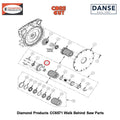 Shaft Support Sleeve For CC6571 Pto 6019062 Fits Core Cut CC6571 Walk Behind Saw By Diamond Products