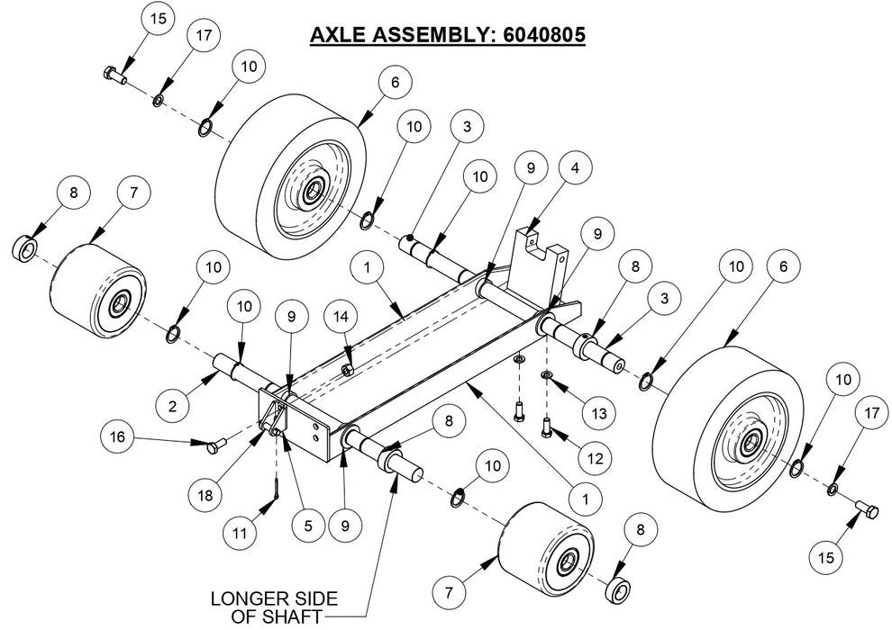 CC190PRO AXLE ASSEMBLY 