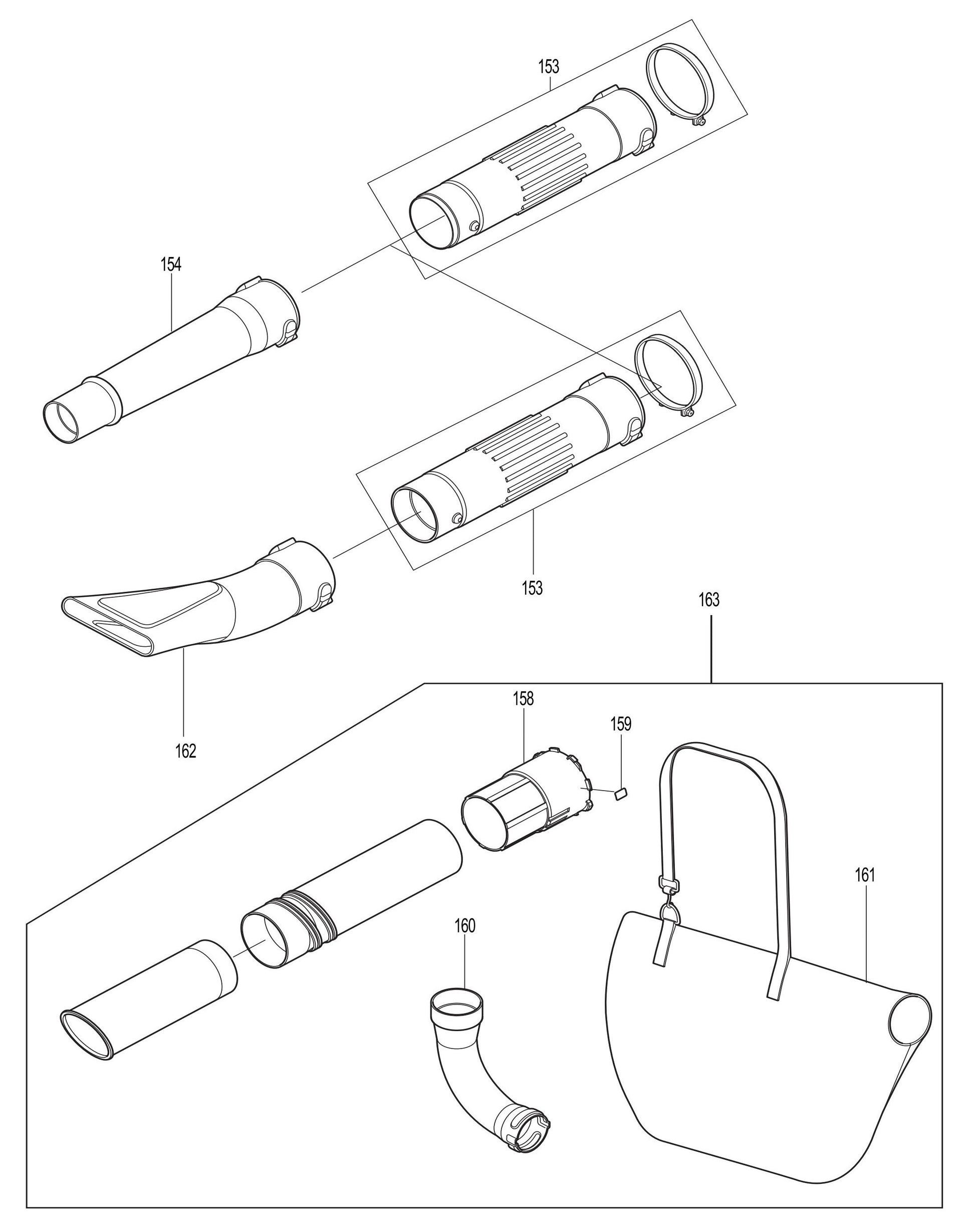 BHX2500CA Tube, Vacuum Kit Assembly Parts