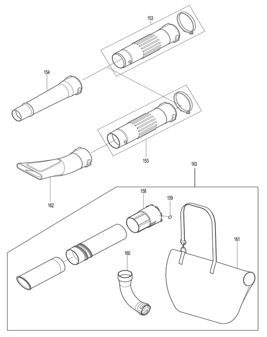 BHX2500CA Tube, Vacuum Kit Assembly Parts