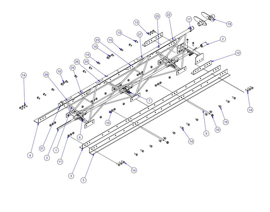SE12 7.5 Foot Section Assembly Parts By Allen Engineering