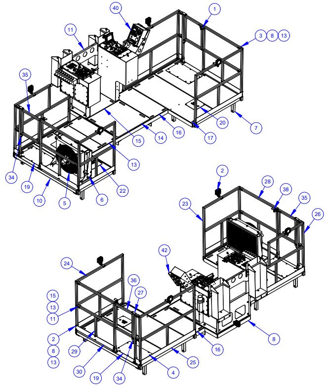 APCP1600 Operator Platform Assembly Parts by Allen Engineering