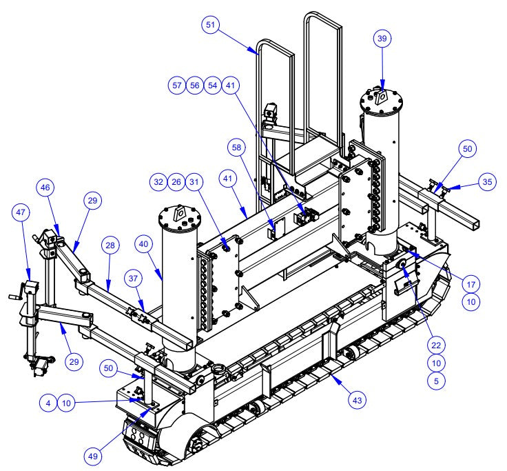 APCP1600 Left Hand, End Frame Assembly Parts by Allen Engineering