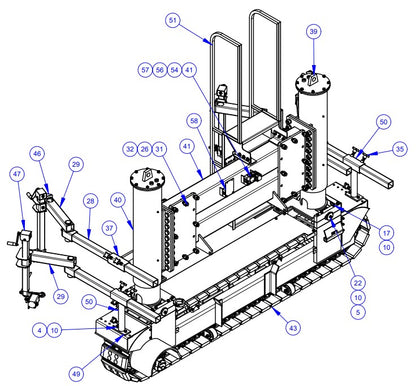 APCP1600 Left Hand, End Frame Assembly Parts by Allen Engineering