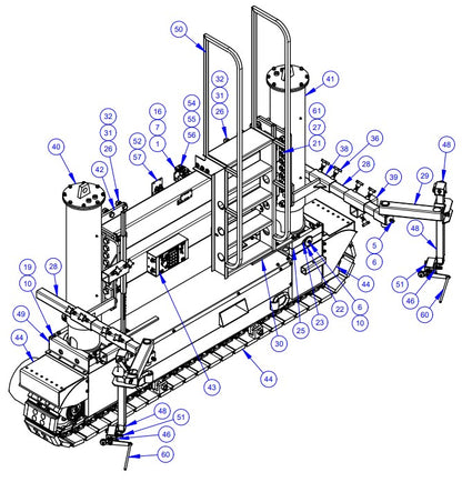 APCP1600 Right Hand, End Frame Assembly Parts by Allen Engineering