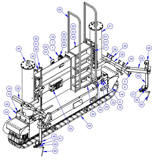 APCP1600 Right Hand, End Frame Assembly Parts by Allen Engineering
