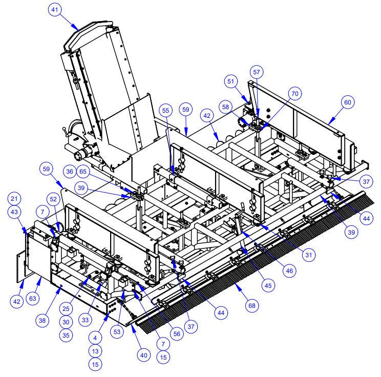 APCP1600 Paving Package Assembly Parts by Allen Engineering
