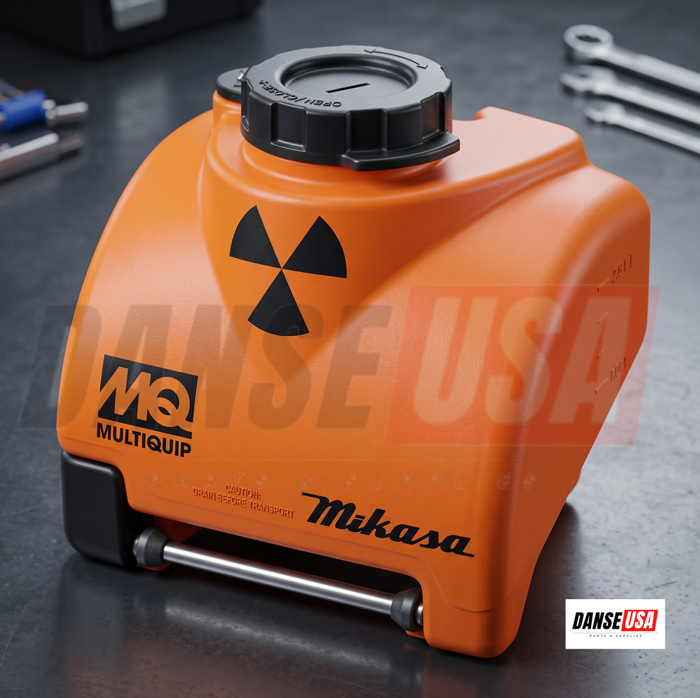 Multiquip Mikasa 416910110 water tank with cap replaced by 731598 for MVC88 plate compactors