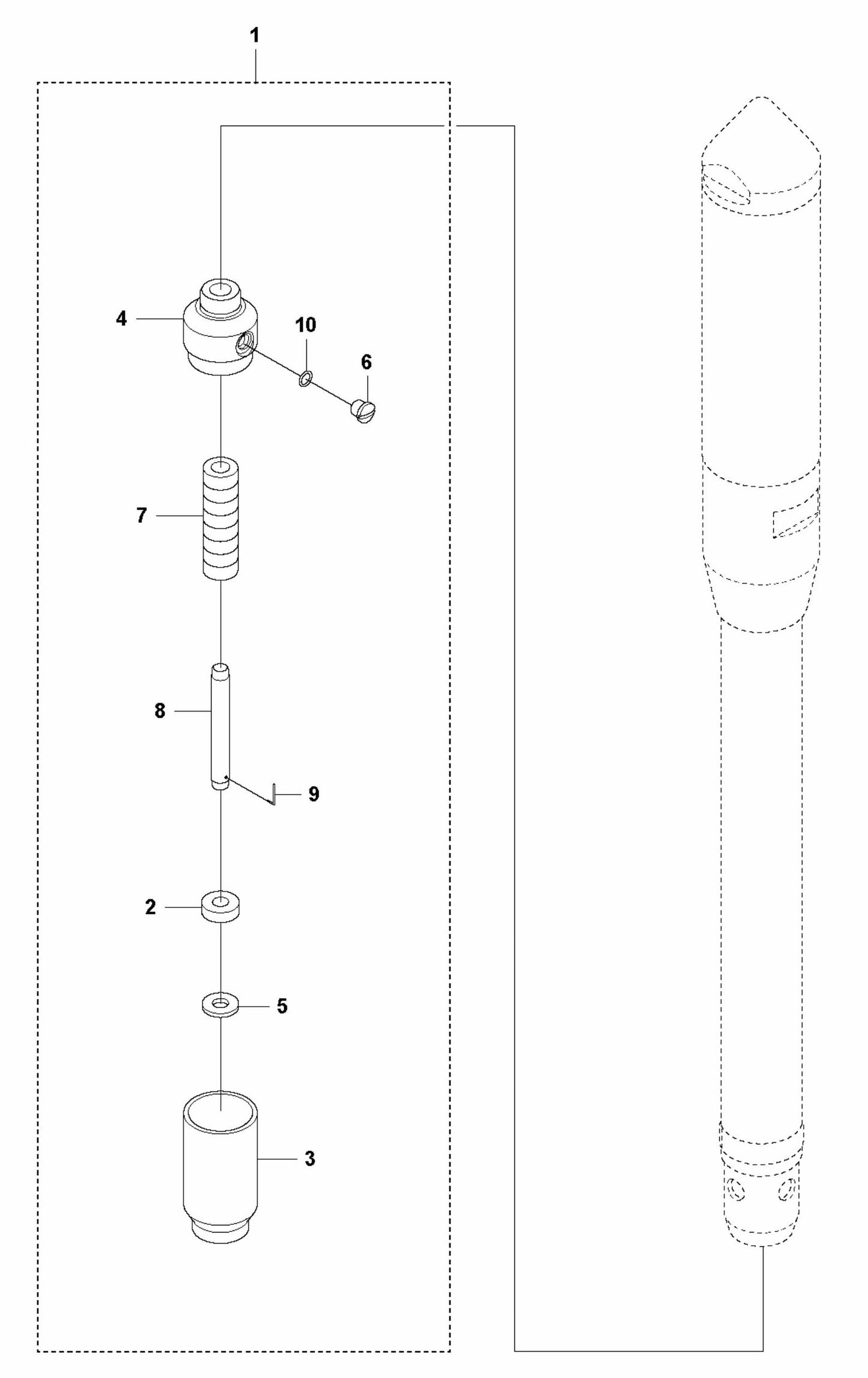 AY 87 SN 967 Lubricator Assembly Parts by Husqvarna