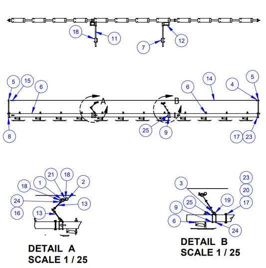 APCP800 Traveling Ski Assembly Parts by Allen Engineering