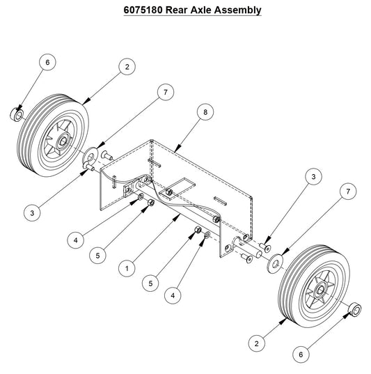 CC1507E Rear Axle Assembly 