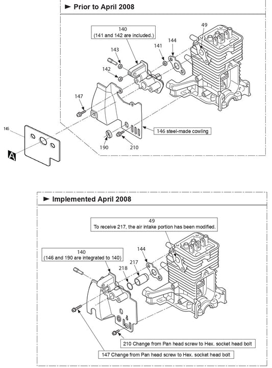 EM4251, EM4251CA 4 Stroke String Trimmer Assembly  Part 7 by Makita