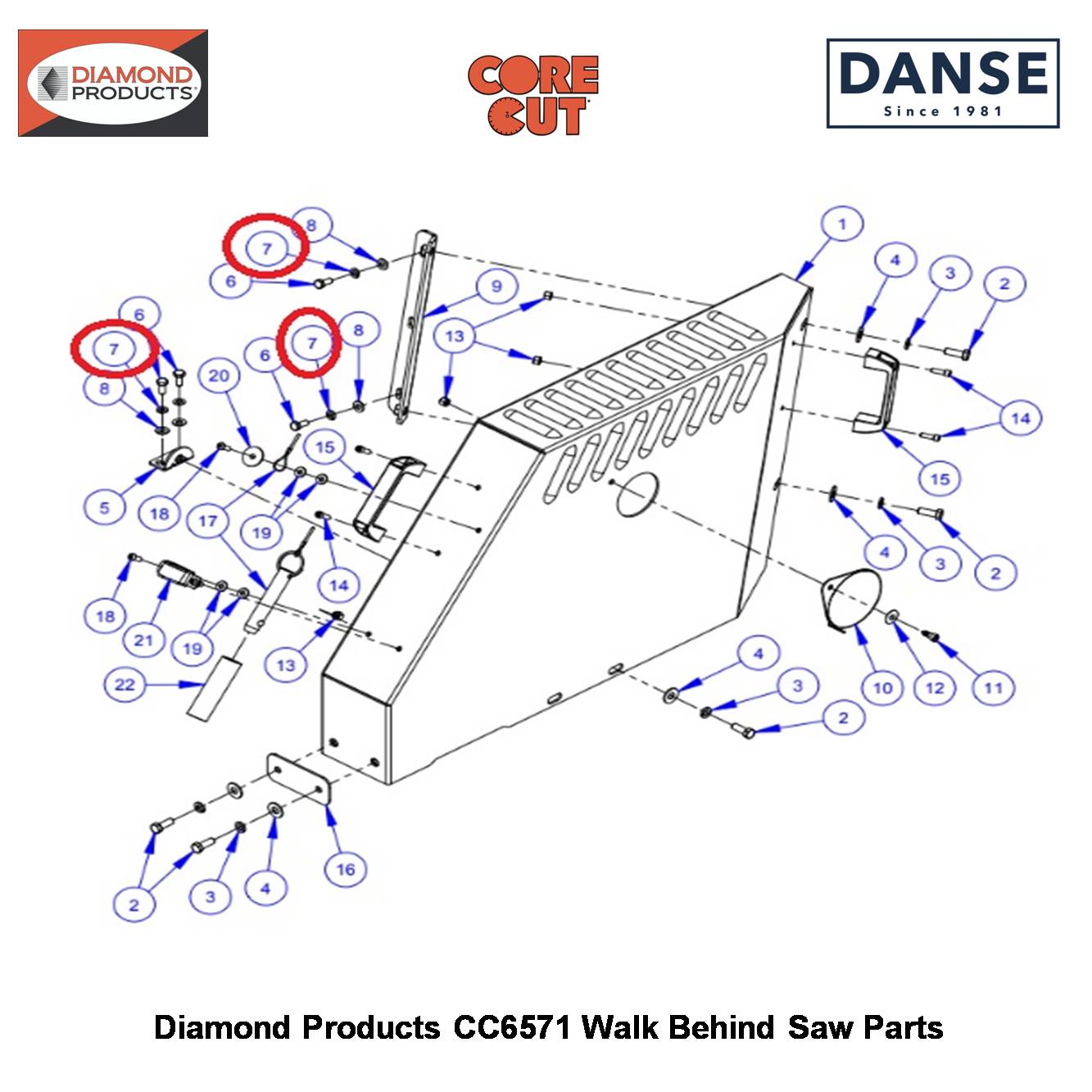 5/16" Lock Washer Split 2900031 Fits Core Cut CC6571 Walk Behind Saw By Diamond Products