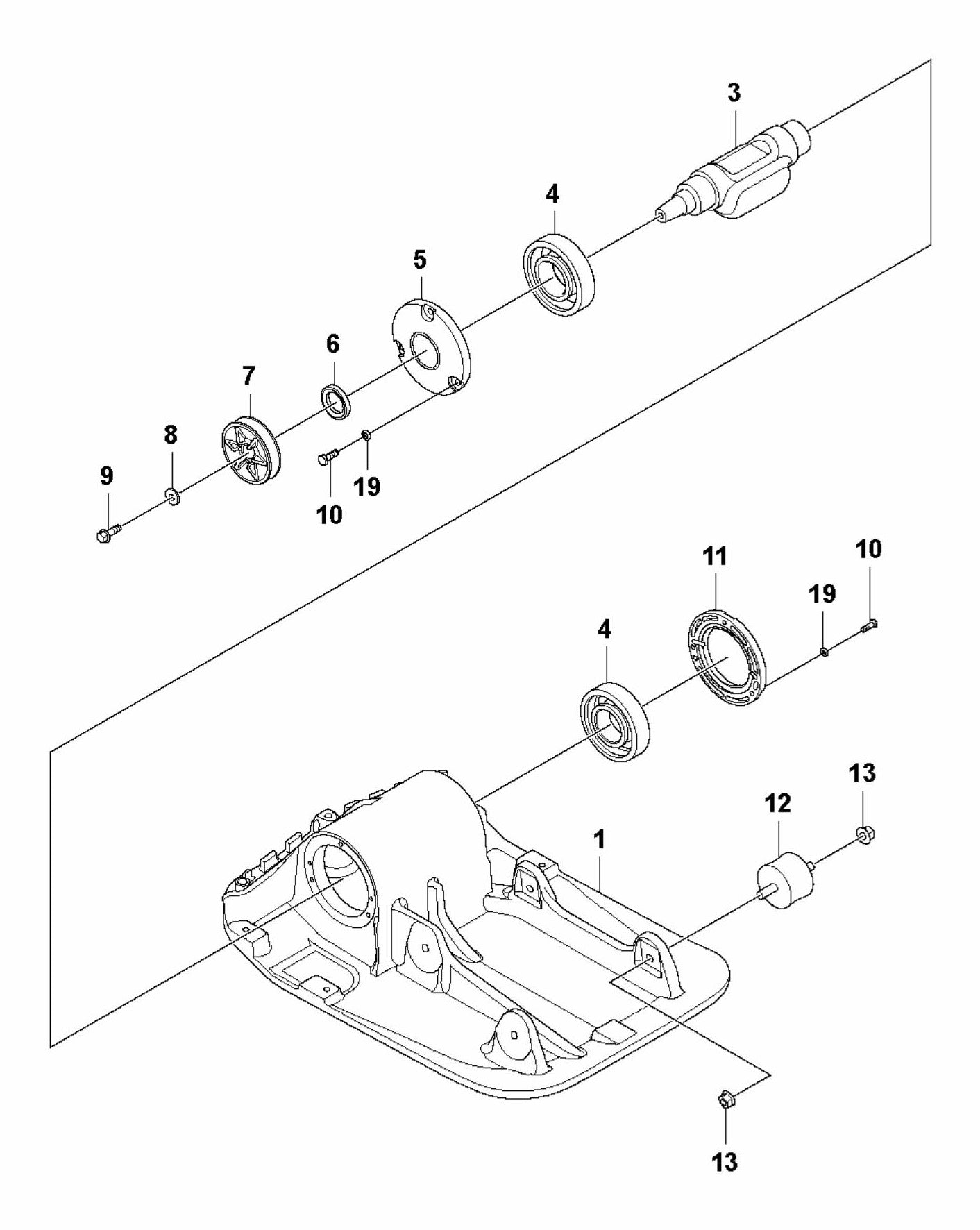 LFV 80 Ground Plate Installation Assembly Parts by Husqvarna