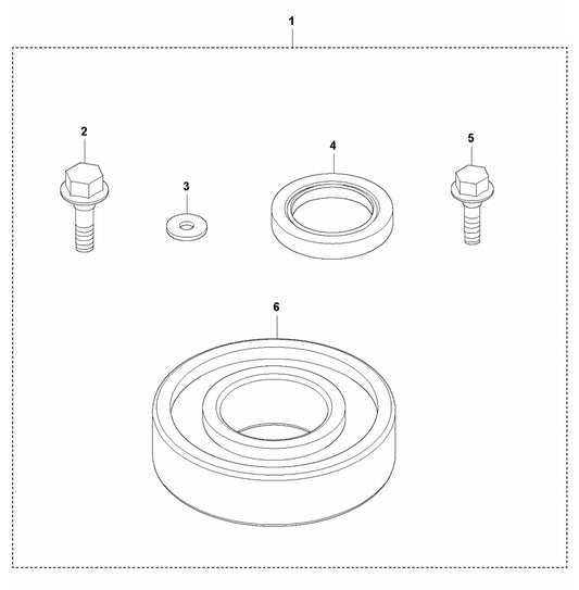 LFV 80 Eccentric Element Repair Kit Assembly Parts by Husqvarna