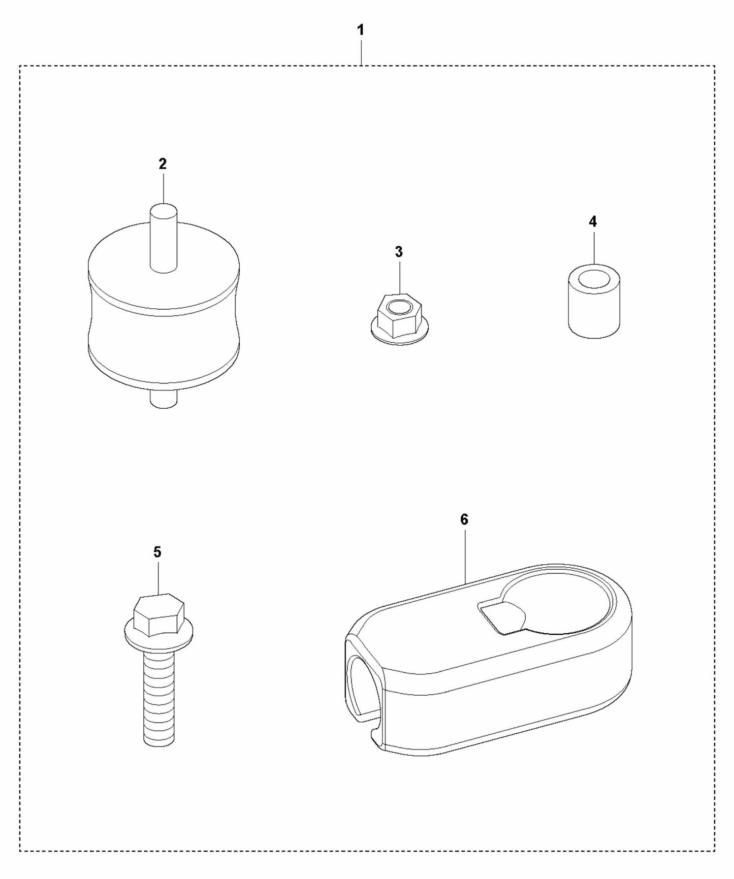 LFV 80 Shock Absorber Repair Kit Assembly Parts by Husqvarna