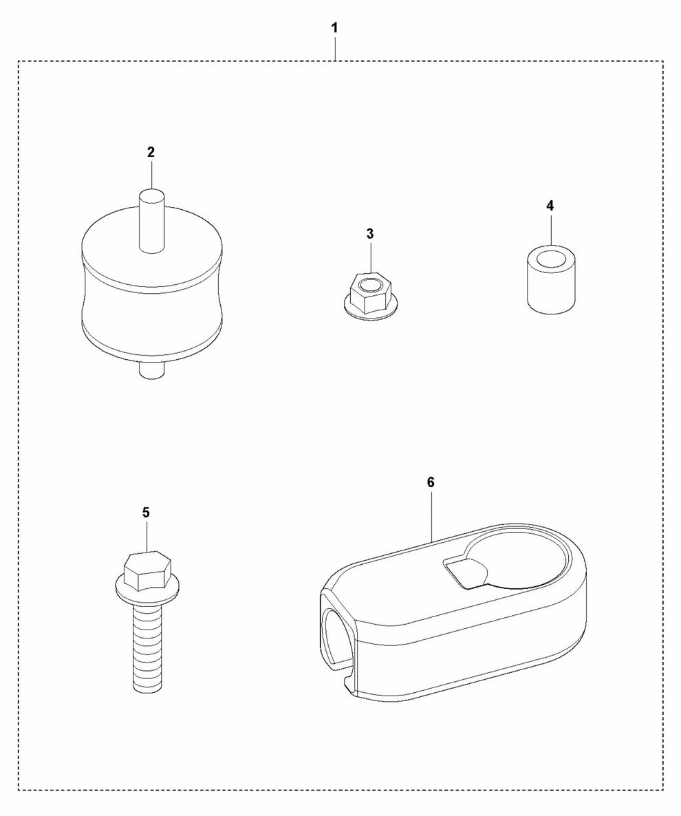 LFV 80 Shock Absorber Repair Kit Assembly Parts by Husqvarna