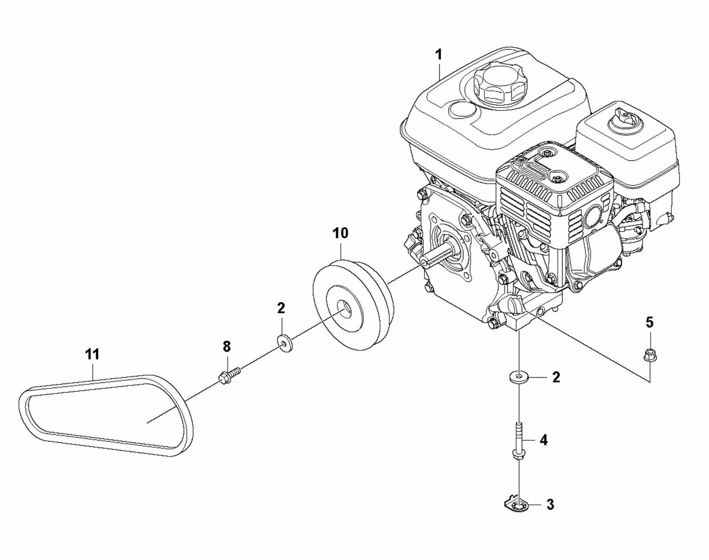 LFV 80 Engine Installation Assembly Parts By Husqvarna