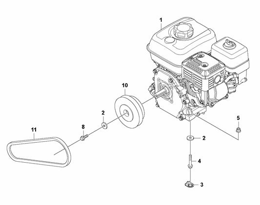 LFV 80 Engine Installation Assembly Parts By Husqvarna