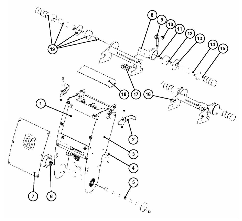 BS 75 Steering Unit, Complete Assembly Parts by Husqvarna