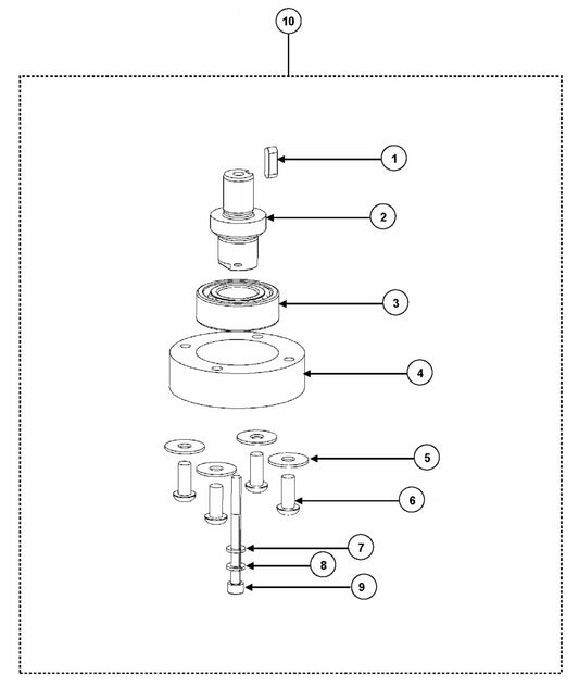 BS 75 Axle Support Kit Assembly Parts-2 by Husqvarna