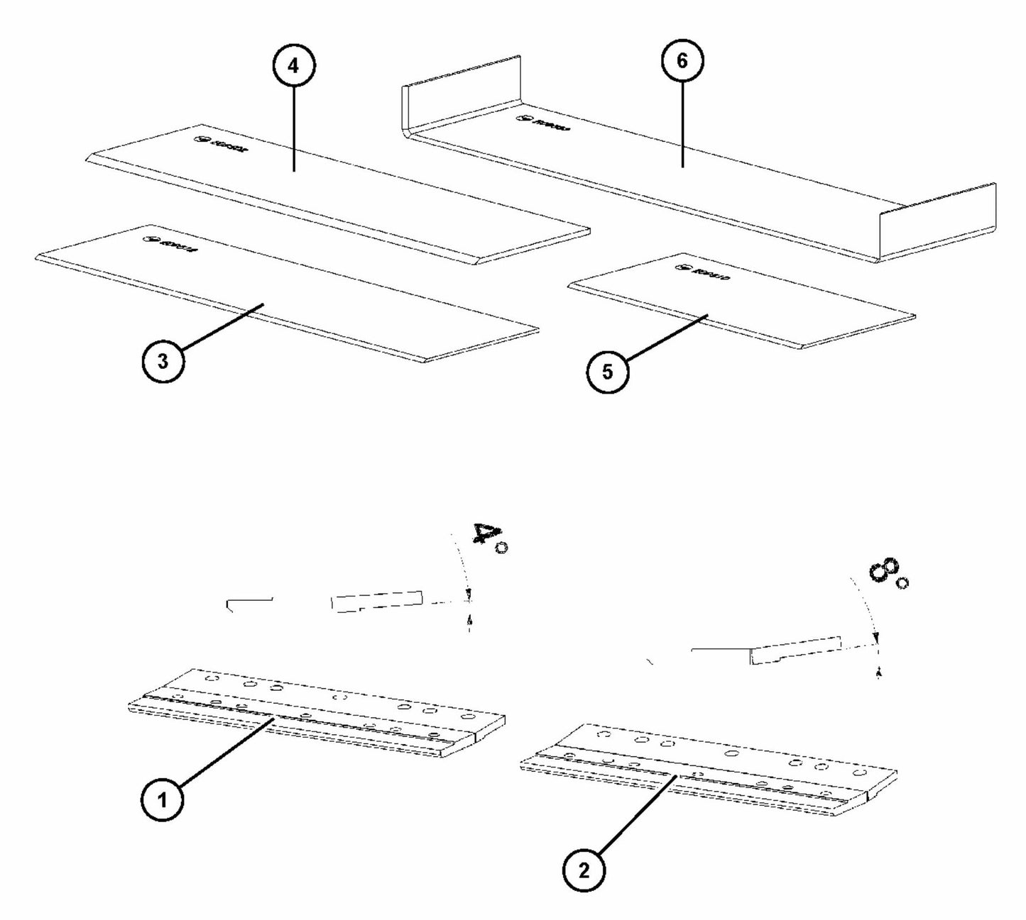 BS 75 Axle Support Tools and Accessories Assembly Parts by Husqvarna