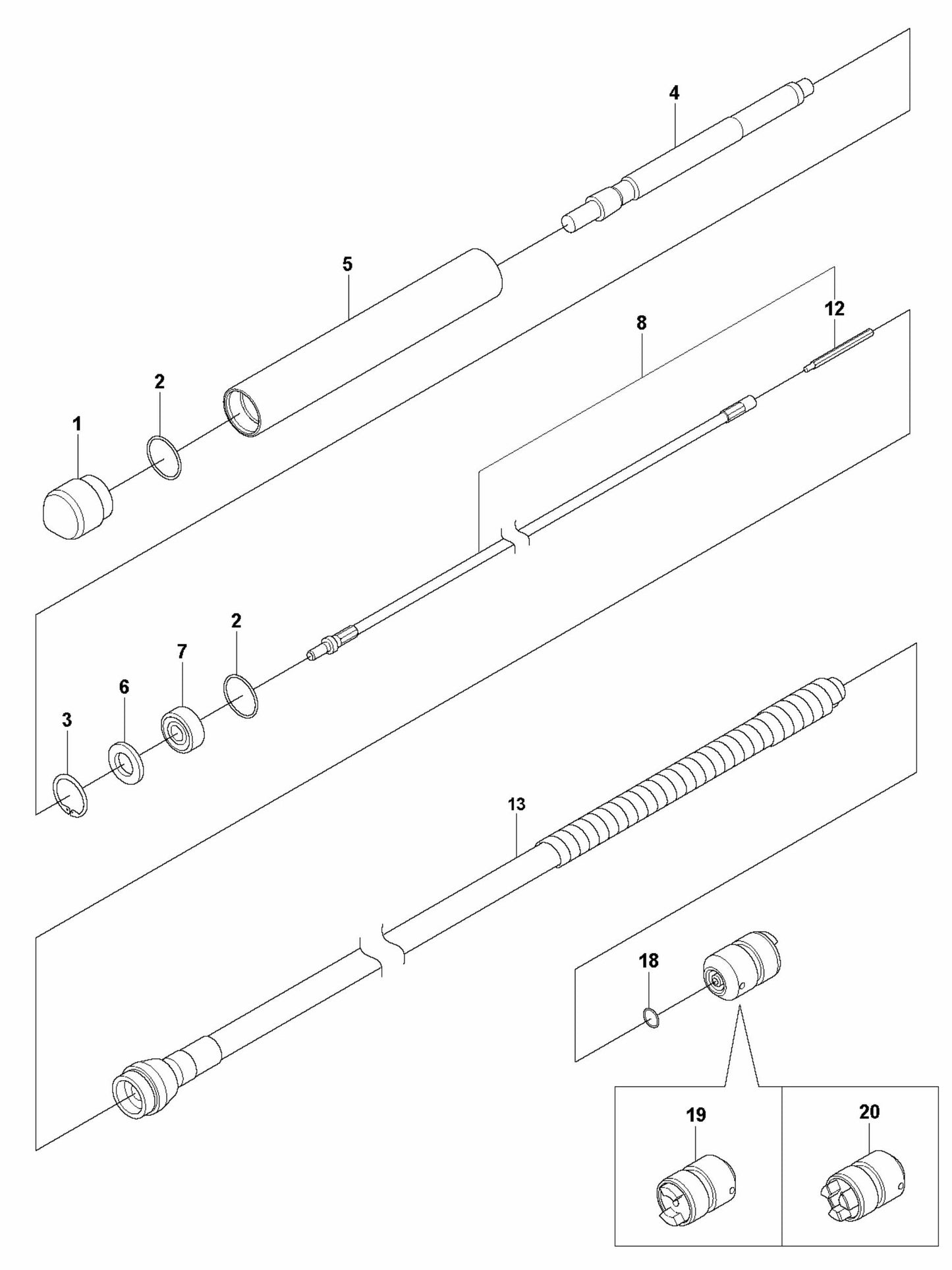 AA 37 Complete Product Assembly Parts By Husqvarna