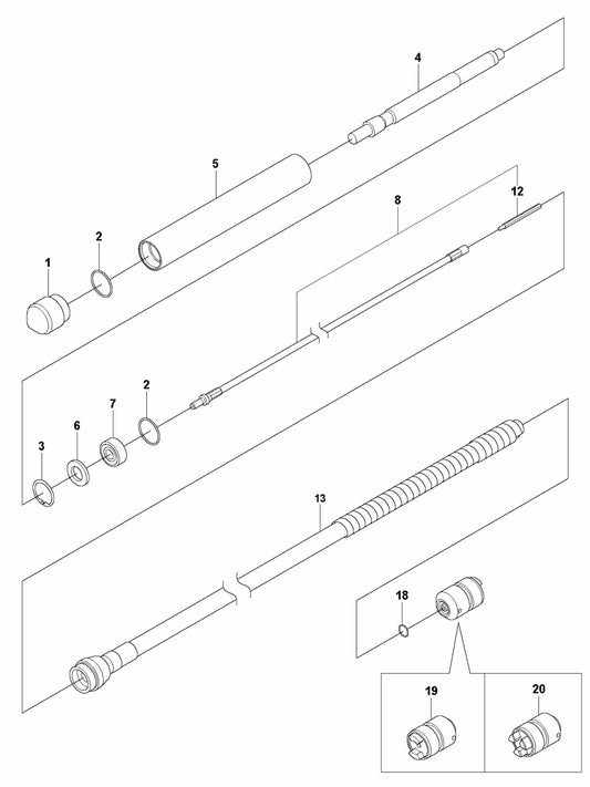 AA 37 Complete Product Assembly Parts By Husqvarna