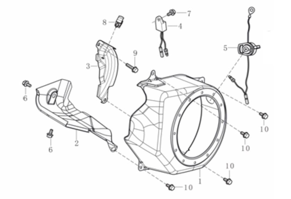 BE 85.570.070 Powerease 225 Engine Shroud Assembly Parts by BE Power Equipment