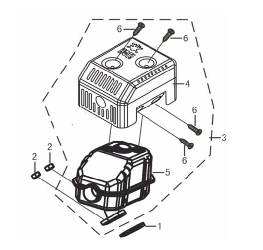 BE 85.570.070 Powerease 225 Engine Muffler Assembly Parts by BE Power Equipment