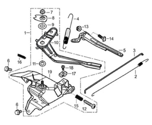 BE 85.570.150 Powerease 420 Engine Throttle Control Assembly Parts by BE Power Equipment