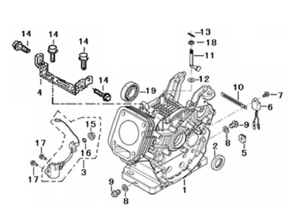 BE 85.578.150 Powerease 420E Engine Crankcase Assembly Parts by BE Power Equipment