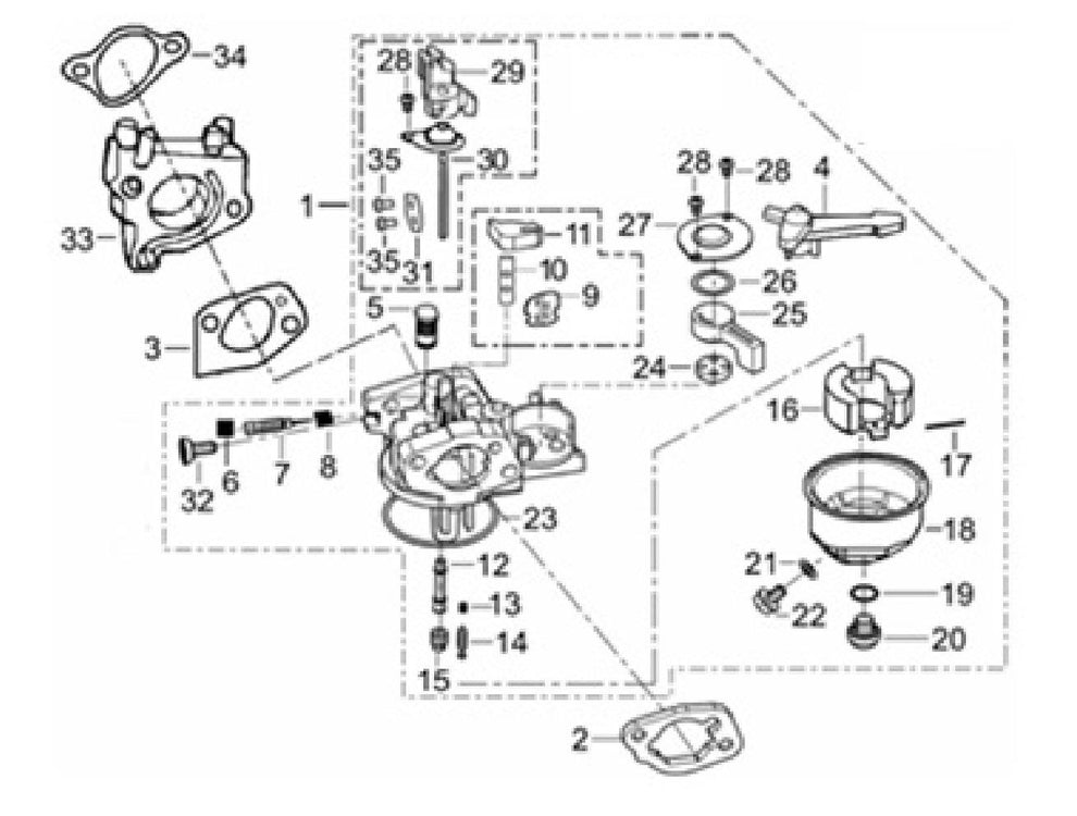BE 85.578.150 Powerease 420E Engine Carburetor Assembly Parts by BE Power Equipment