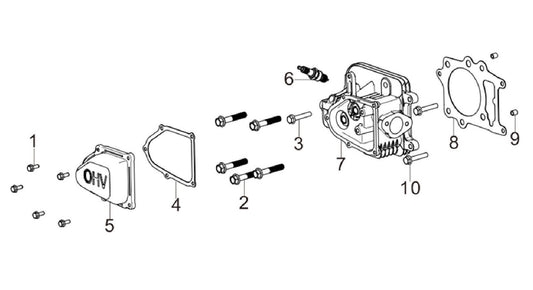 BE 85.578.160 Powerease 550 Engine Head Subassembly Parts by BE Power Equipment