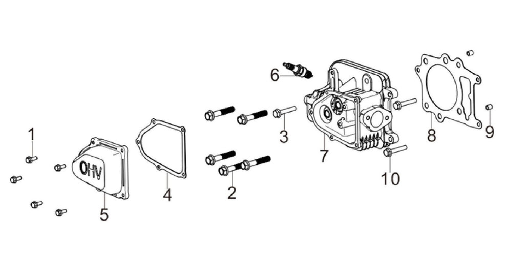 BE 85.578.160 Powerease 550 Engine Head Subassembly Parts by BE Power Equipment