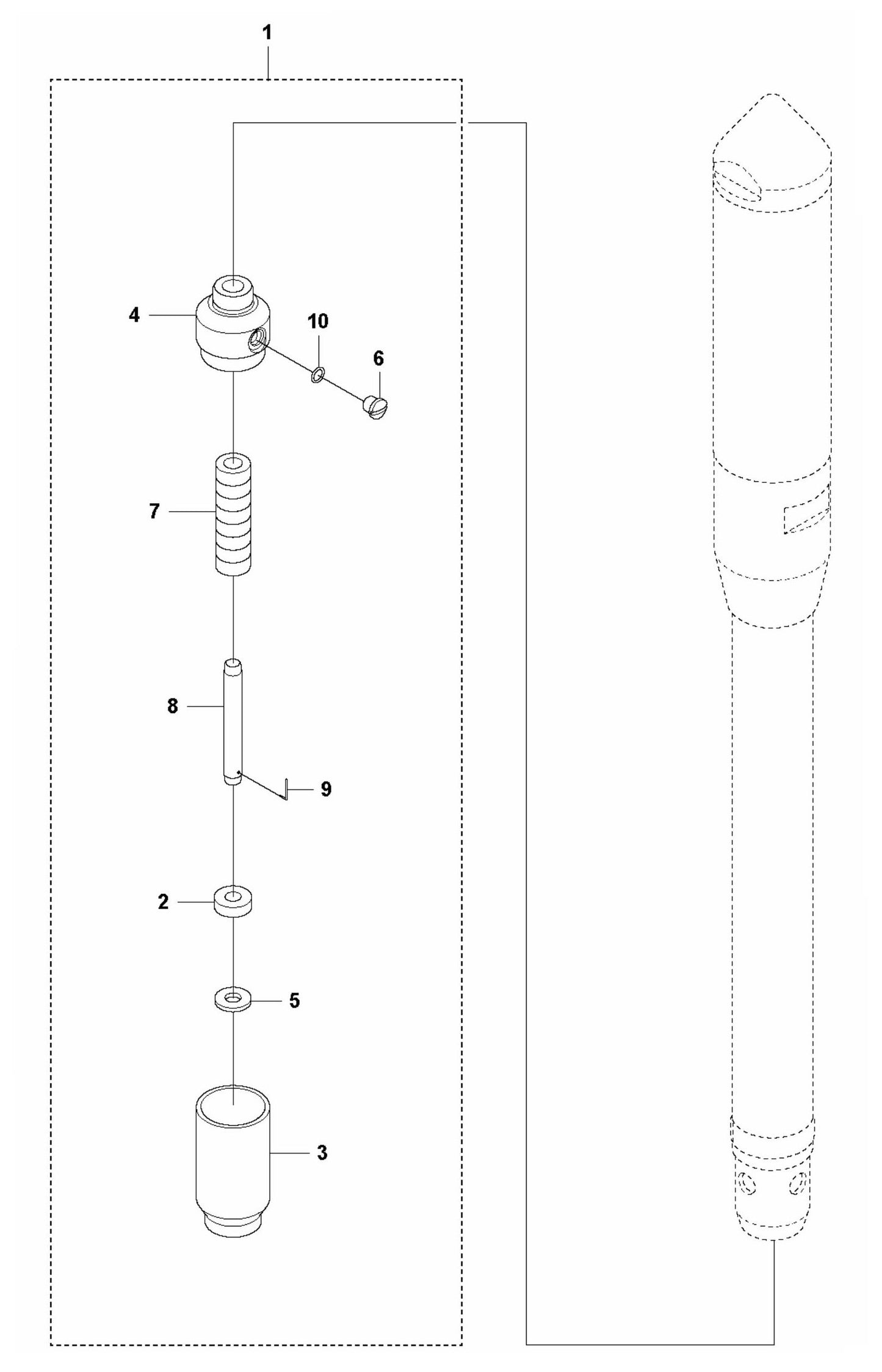 PV 27 Lubricator Assembly Parts By Husqvarna