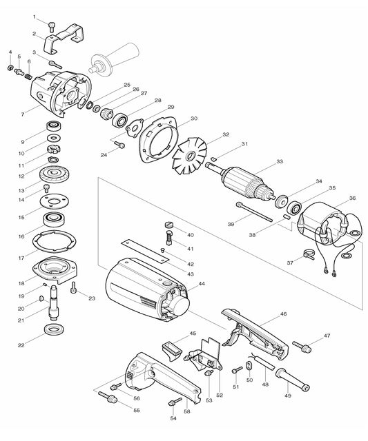 9000BL Grinder Assembly Parts