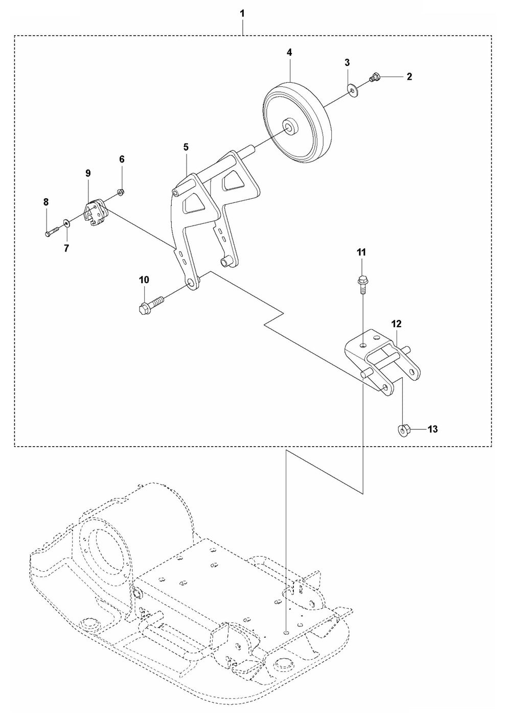 LF 60 Transport Device Assembly Parts by Husqvarna