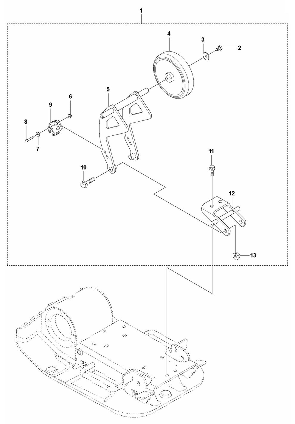 LF 60 LA Transport Device Assembly Parts by Husqvarna