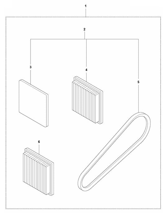 LF 60 Start Up Kit Assembly Parts by Husqvarna
